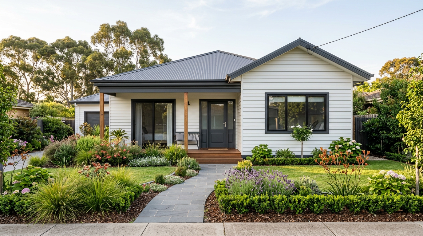 Charming weatherboard home exterior